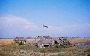 Don Muang airport now and 50 years ago